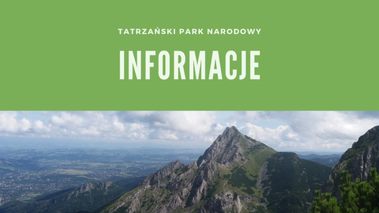 Tatrzański Park Narodowy Informacje
